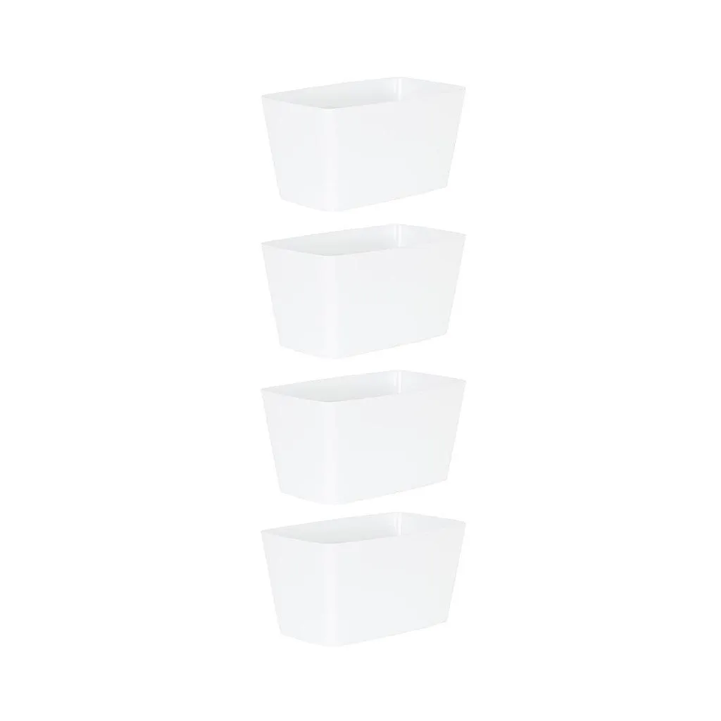 Studio 30cm Rectangular Trough Cover Ice White - Pack of 4