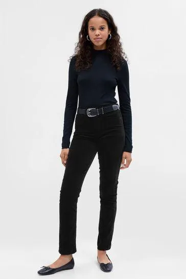 High Rise Velvet Vintage Slim Jeans