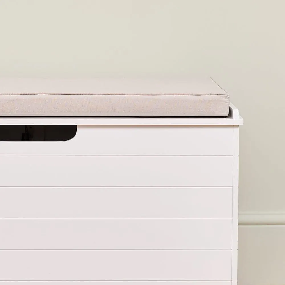 Washable Toy Box Cushion, Natural