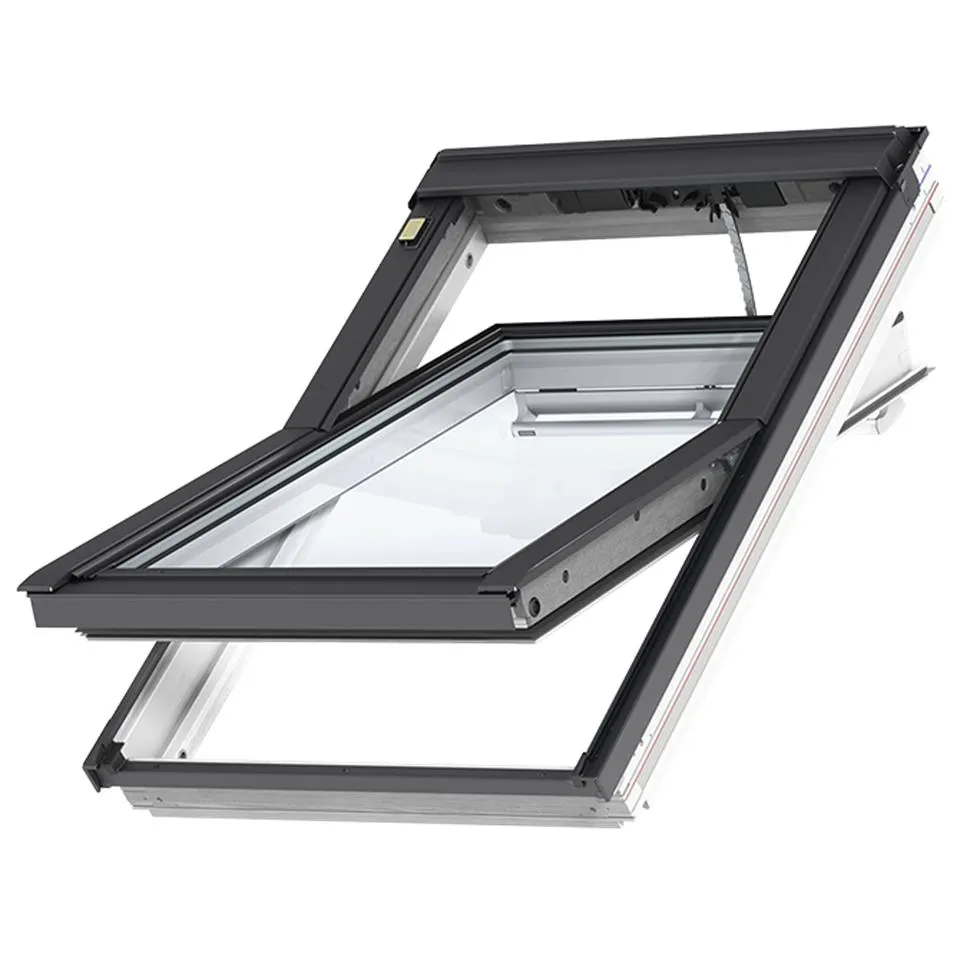 VELUX GGL Roof Window – Electric, Centre-pivot, White