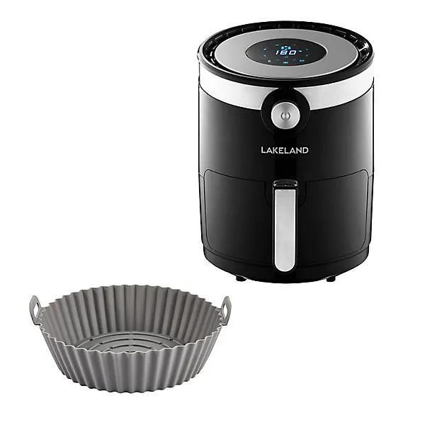 Lakeland 3L Digital Crisp Air Fryer and Silicone Basket Bundle