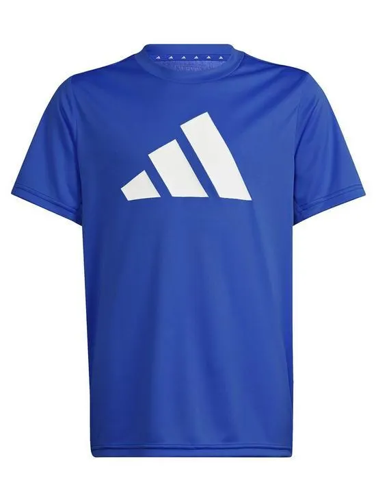 Junior Boys Train Essentials Logo Tee - Blue