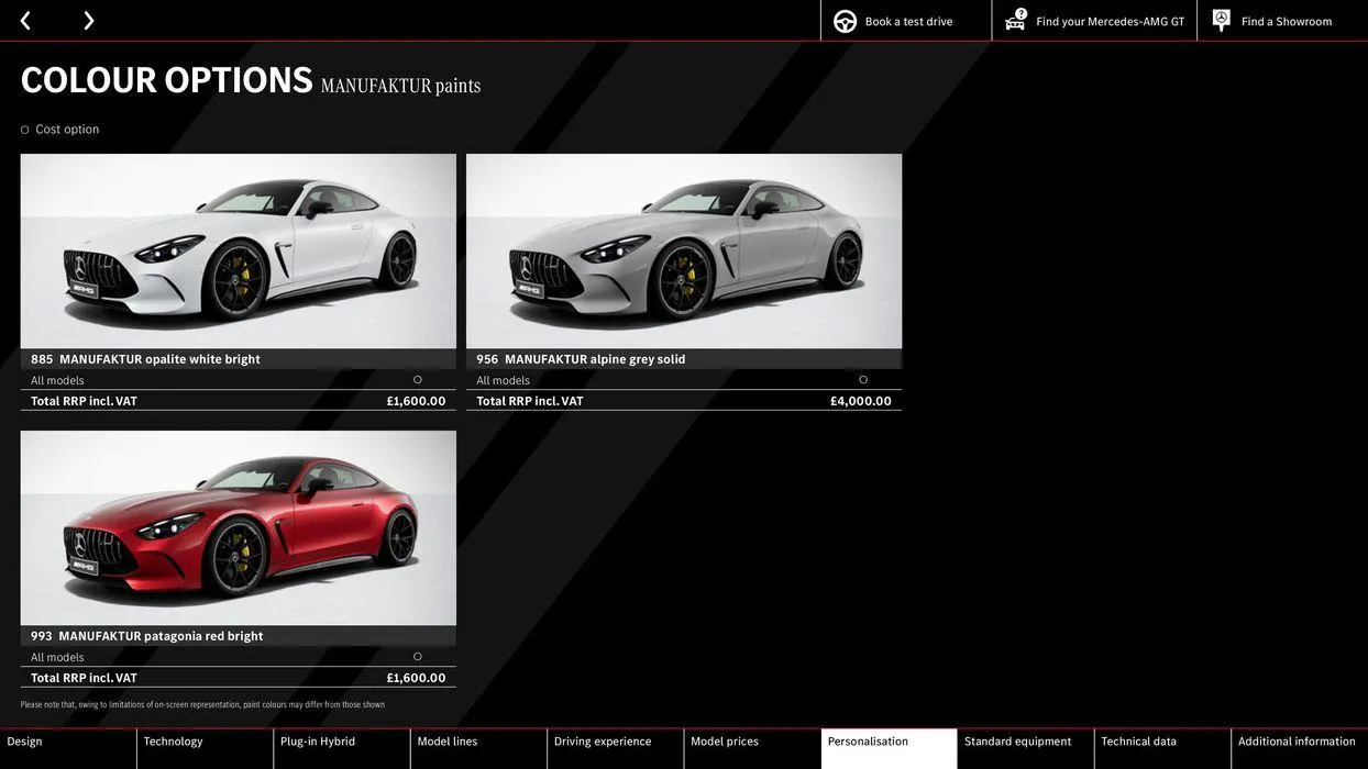 Mercedes-AMG GT Coupé from 10 August to 10 August 2025 - Catalogue Page 37