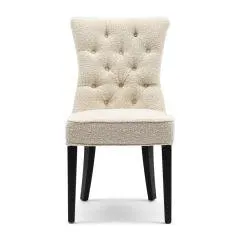 Dining Chair Balmoral, White Sand, Bouclé