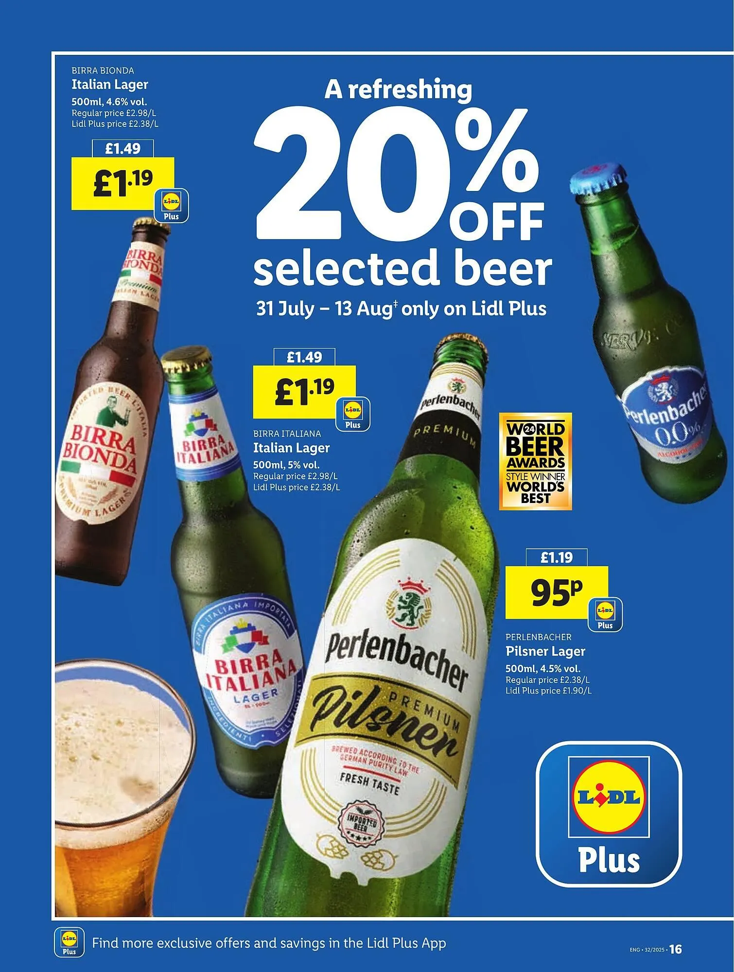 Lidl leaflet from 7 August to 13 August 2025 - Catalogue Page 16
