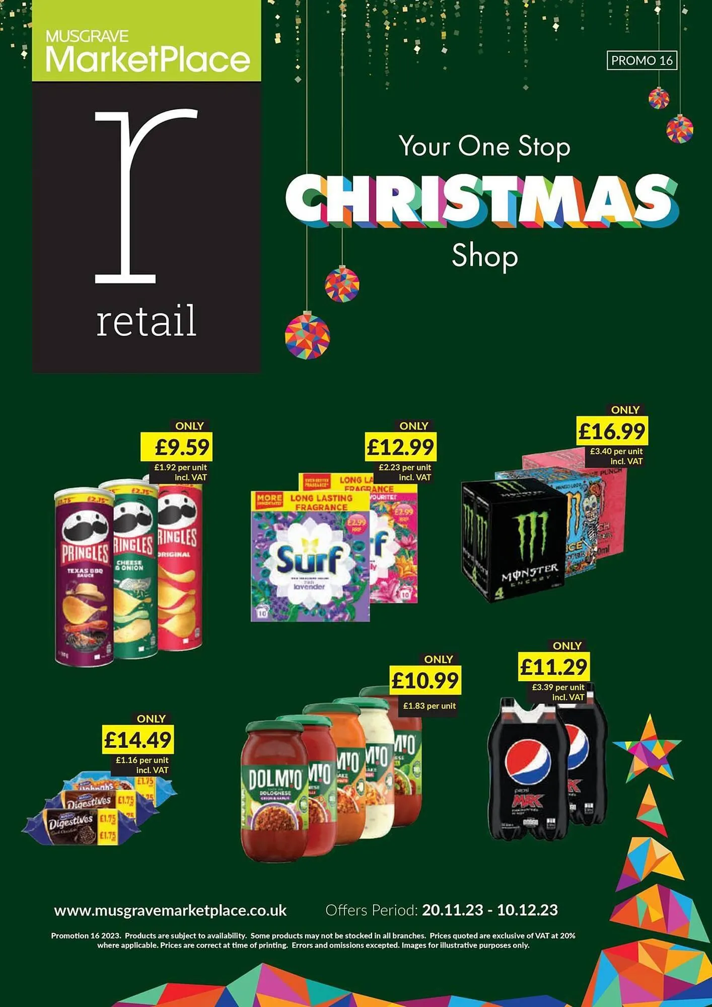 Musgrave MarketPlace leaflet from 21 November to 10 December 2023 - Catalogue Page 1