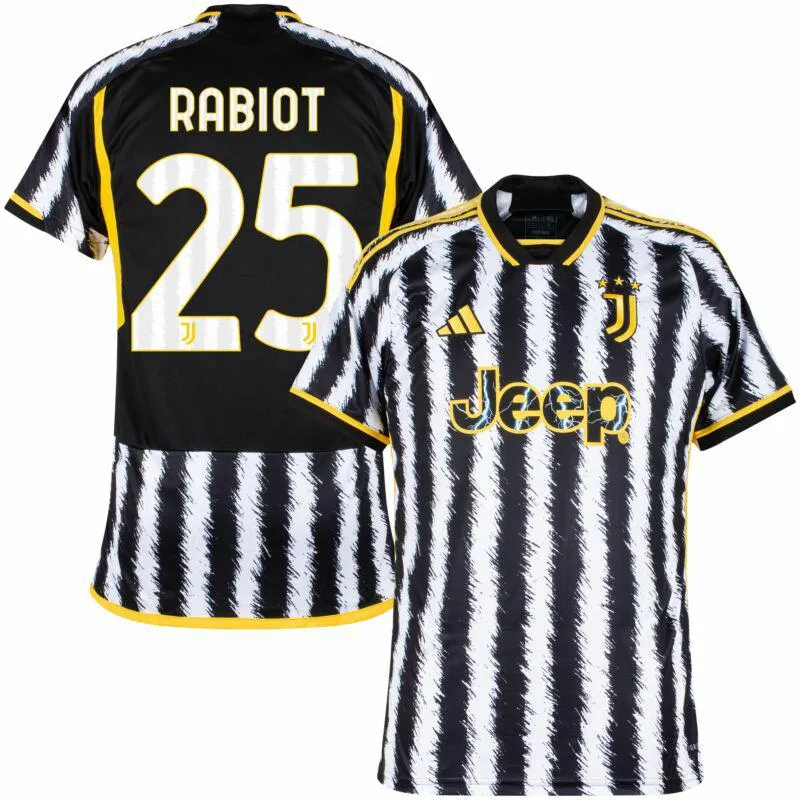 adidas Juventus Home Rabiot 25 Shirt 2023-2024 (Official Printing)