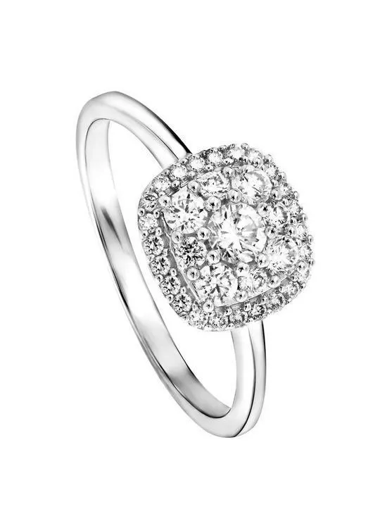 Created Brilliance Helen Created Brilliance 9ct White Gold 0.50ct Lab Grown Diamond Cluster Ring