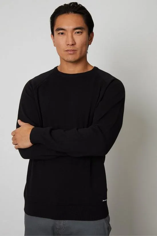 'Devon' Cotton Lightweight Crew Neck Knitted Jumper