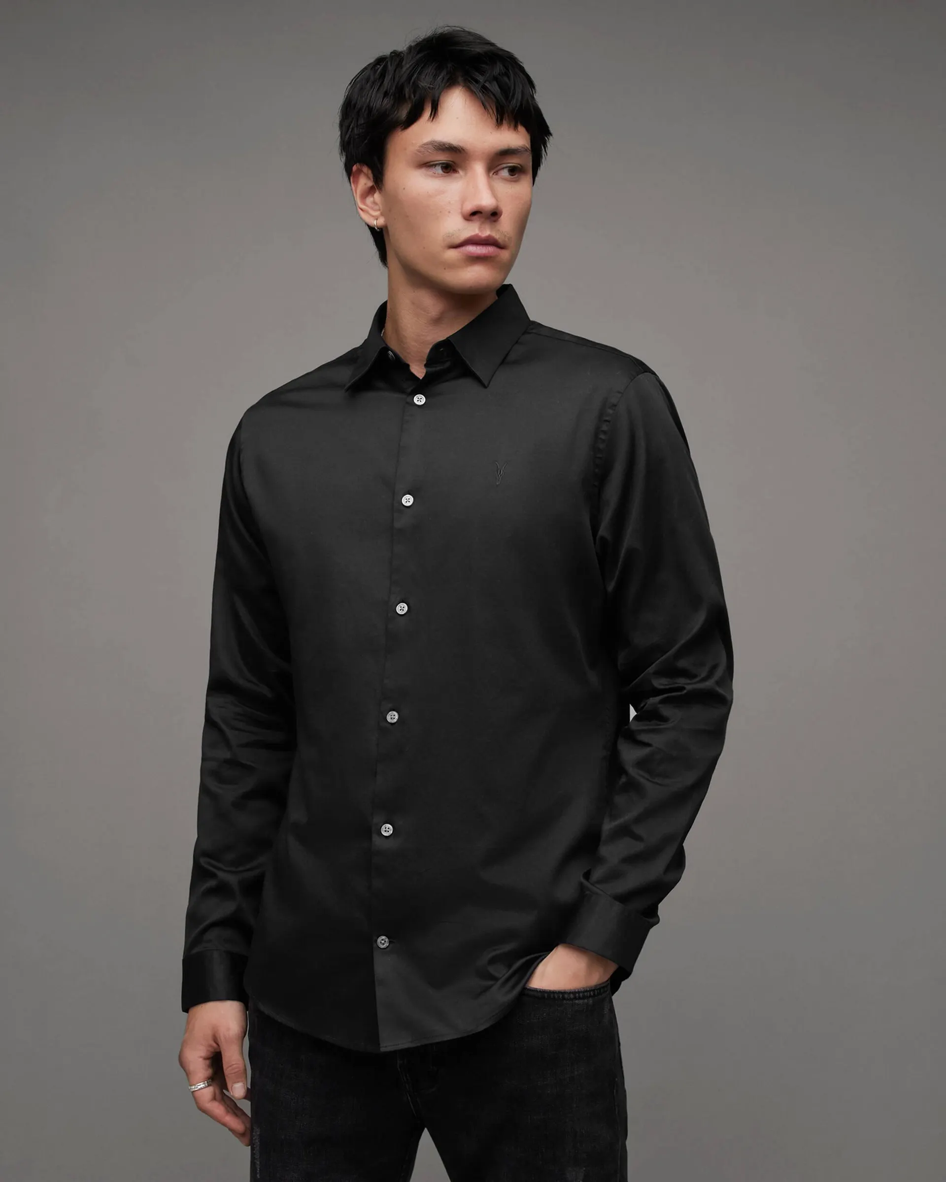 Simmons Formal Slim Fit Ramskull Shirt