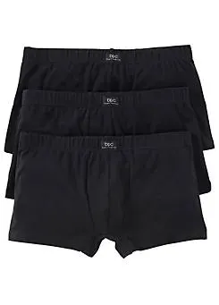 Pack of 3 Fitted Cotton Boxers