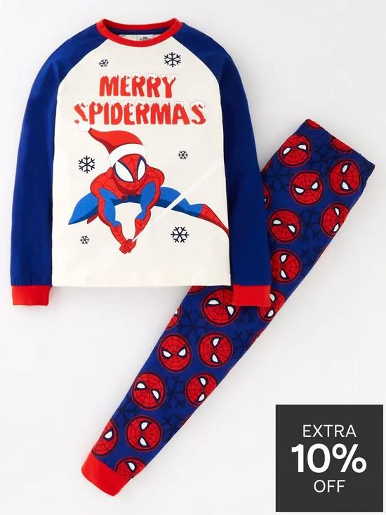 Raglan Christmas Pyjamas - Navy