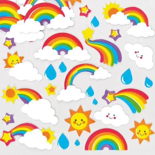 Rainbow Foam Stickers