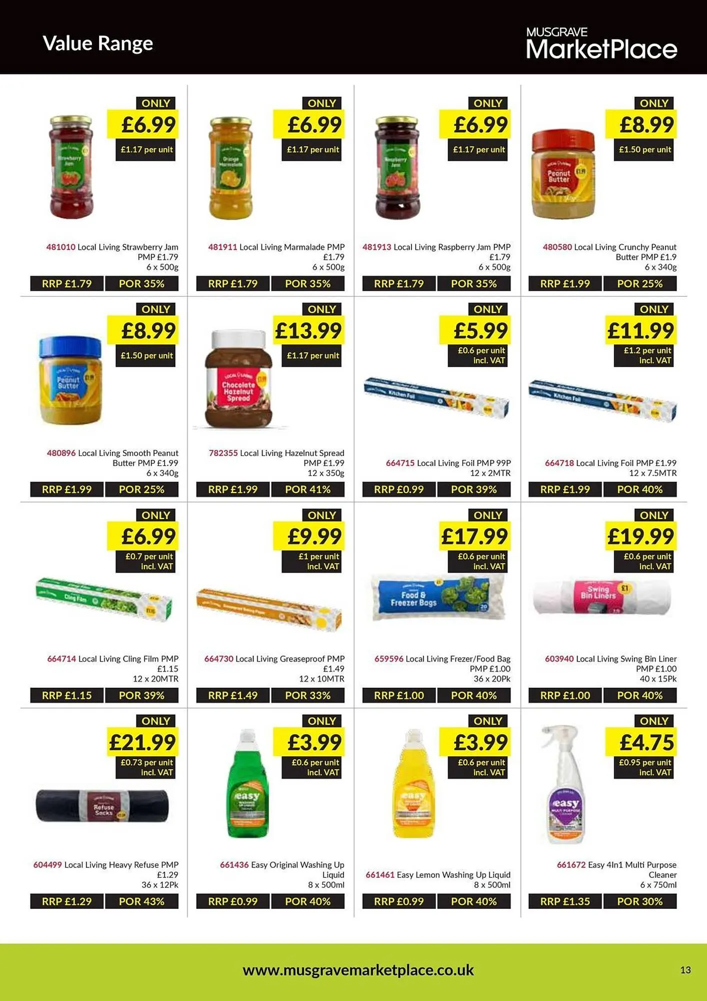 Musgrave MarketPlace leaflet from 16 February to 8 March 2026 - Catalogue Page 13