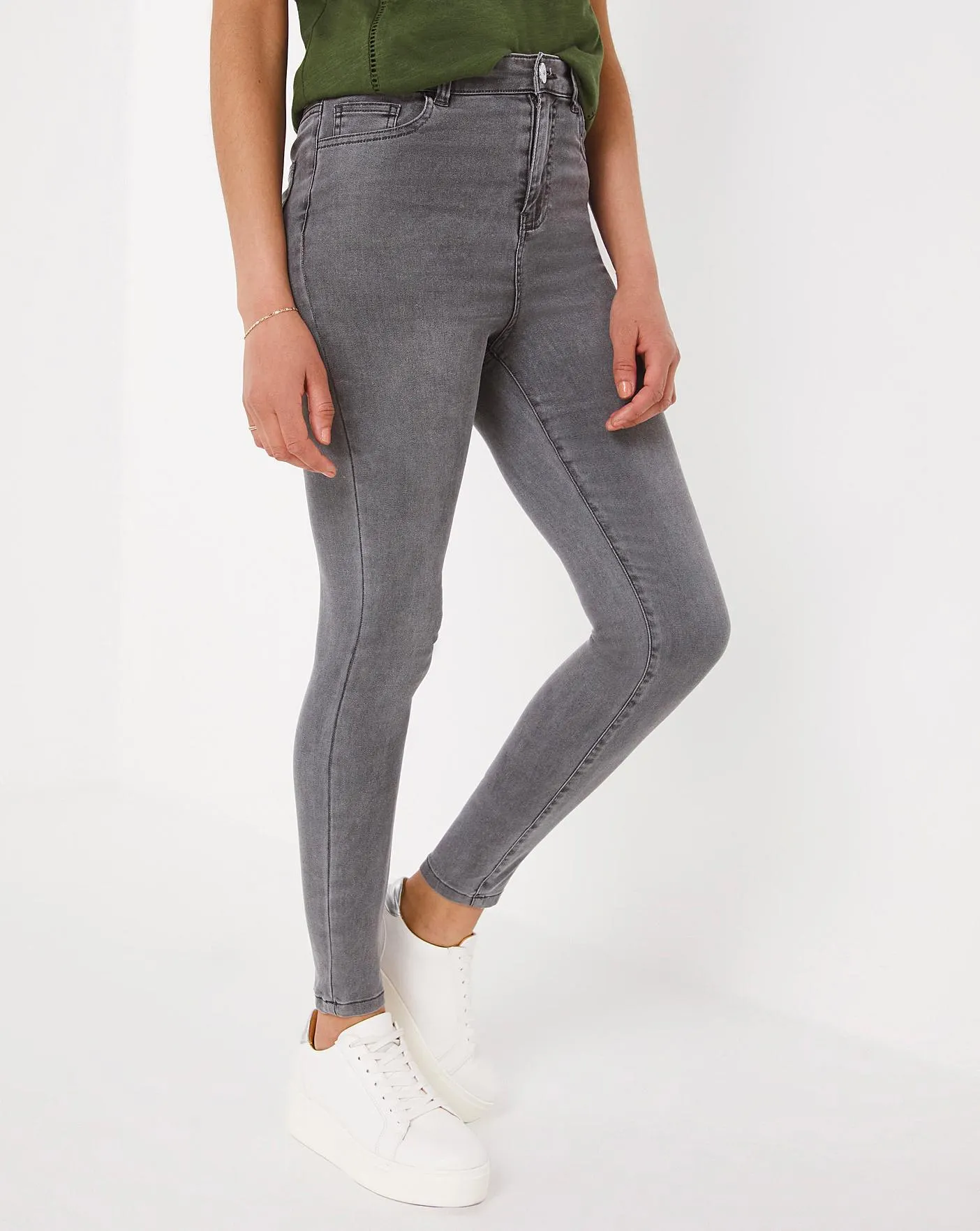Soft Grey Cloud Soft Touch Skinny Jeans