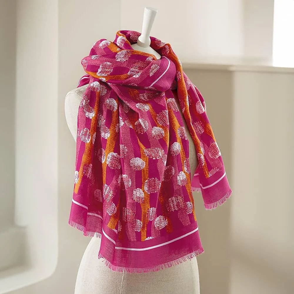 Fuchsia Fervour Scarf