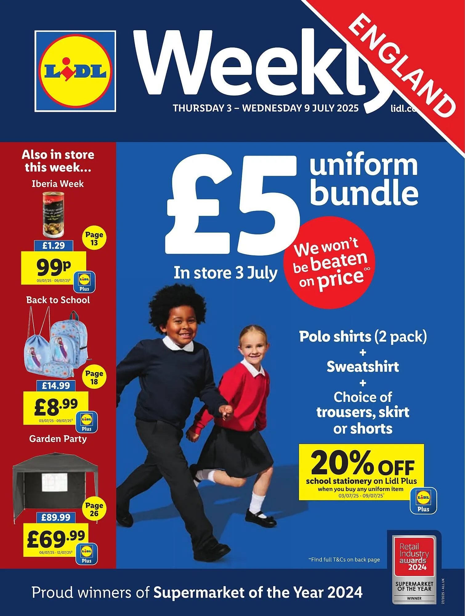 Lidl leaflet from 3 July to 9 July 2025 - Catalogue Page 1
