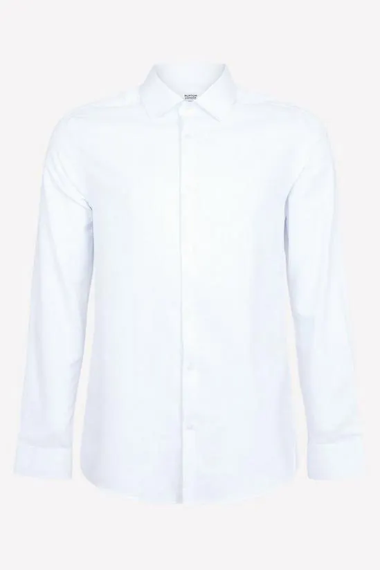 Tailored Fit Herringbone Weave Shirt