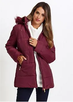bonprix Quilted Hooded Coat