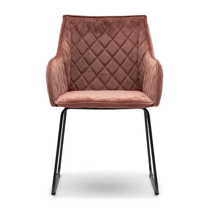 Dining Chair Frisco Drive, Rose Stain, Velvet