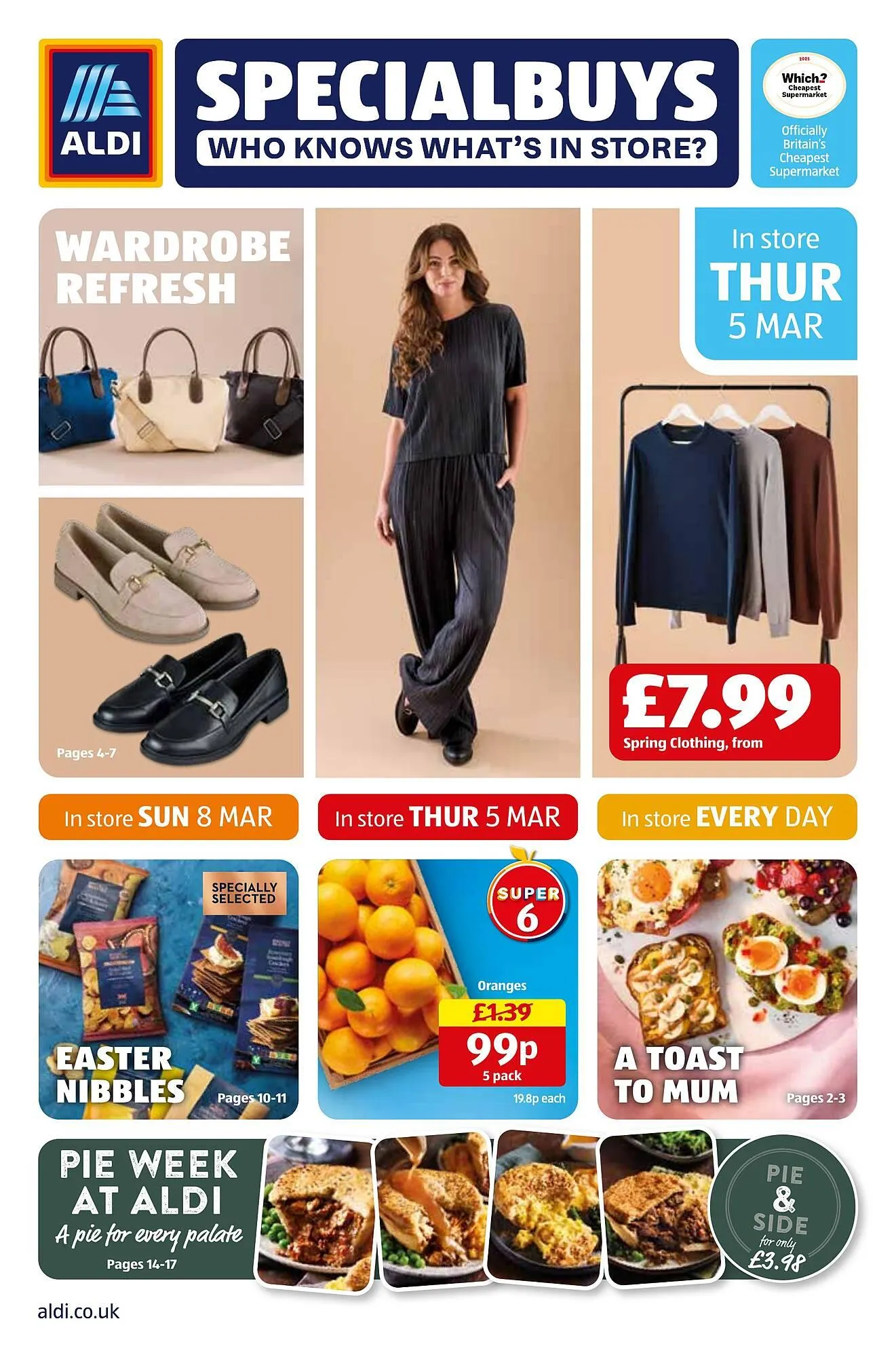 Aldi leaflet from 5 March to 8 March 2026 - Catalogue Page 1
