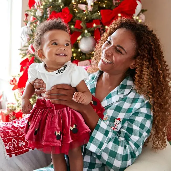 Minnie Mouse Christmas Baby Tutu Body Suit