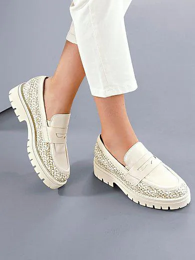 Loafers in calf nappa leather