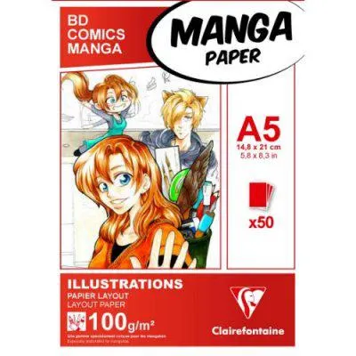 Manga Illustrations Pad A5