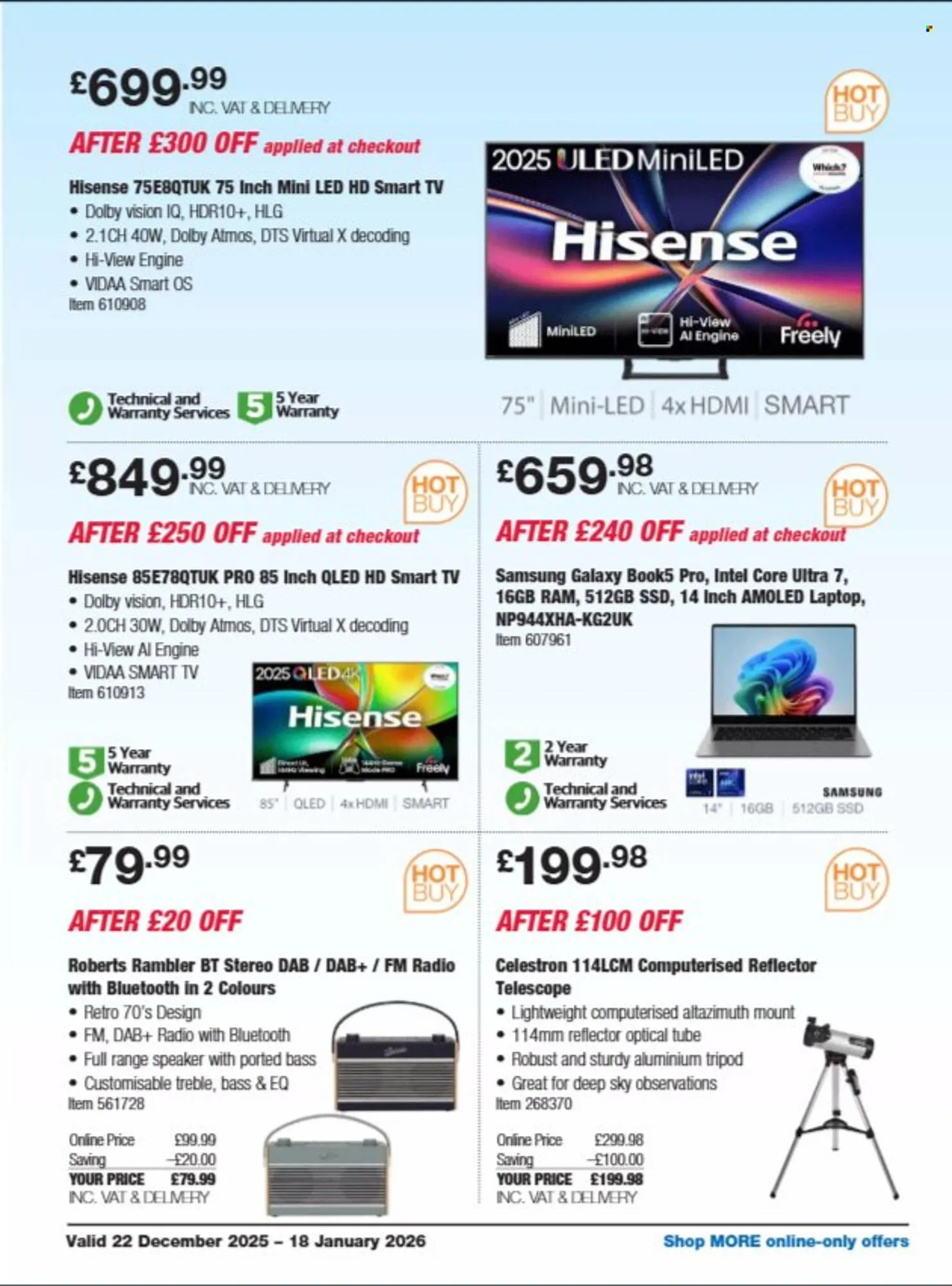 Costco leaflet from 22 December to 18 January 2026 - Catalogue Page 25