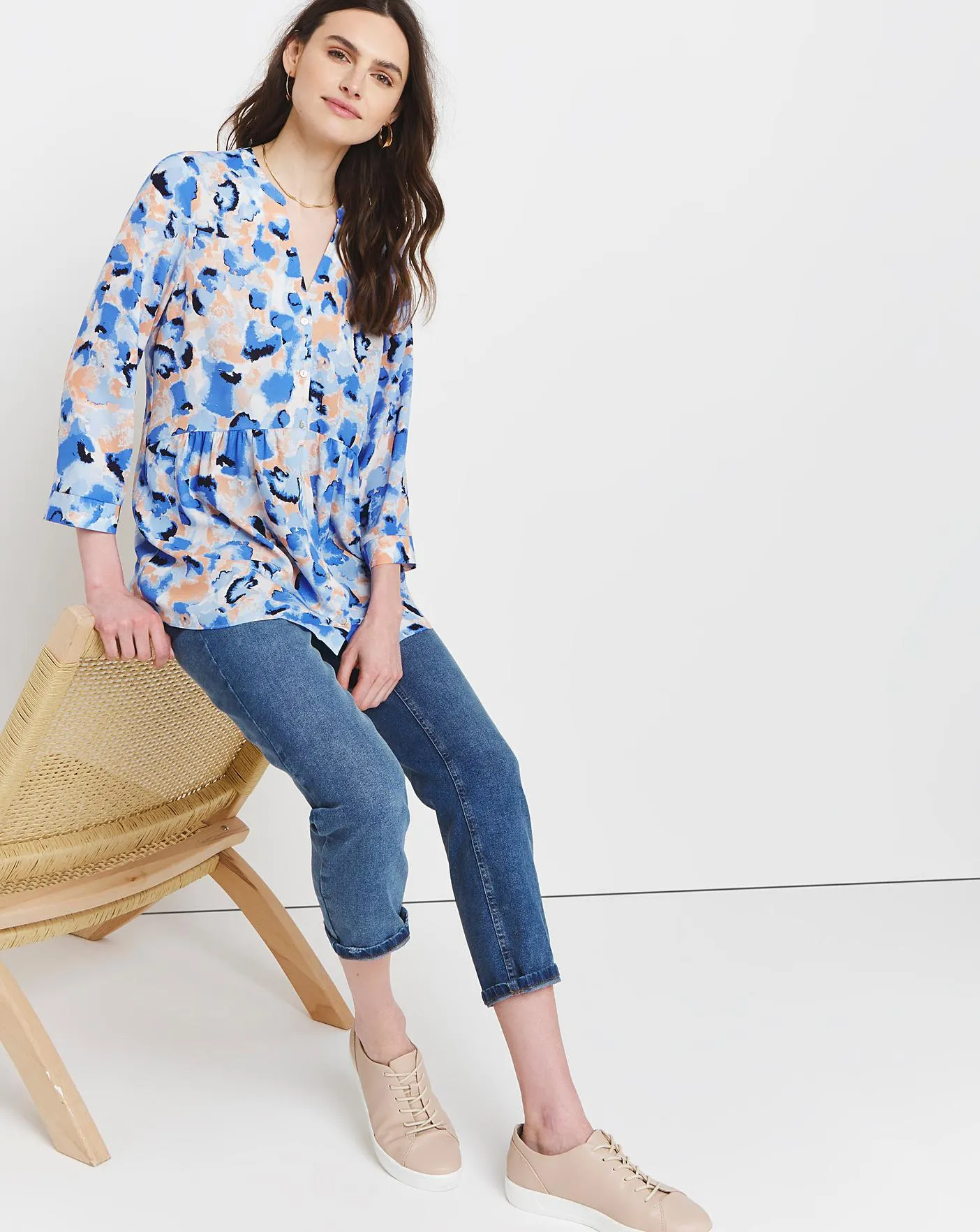 Julipa Print Tunic Blouse