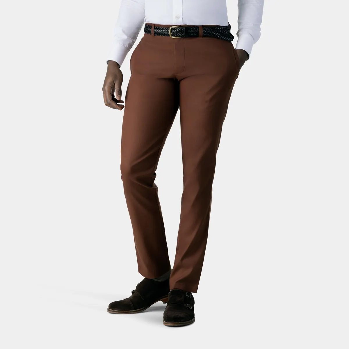 Cinnamon stretch chinos