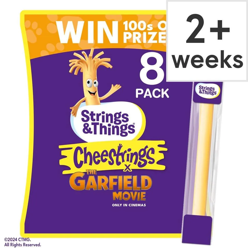 Cheestrings Original 8Pk Cheese Snacks 160G