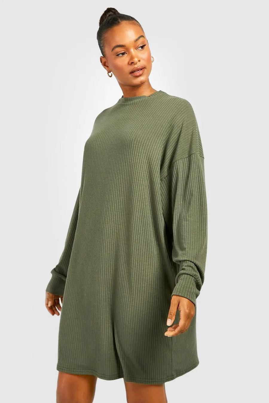 Tall Soft Rib Longsleeve T-shirt Dress