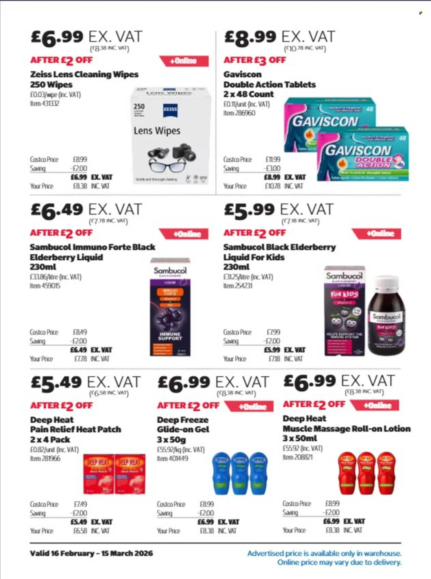 Costco leaflet from 16 February to 15 March 2026 - Catalogue Page 20