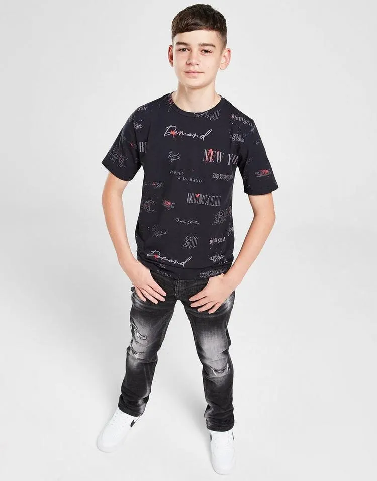 Supply & Demand All Over Print T-Shirt Junior