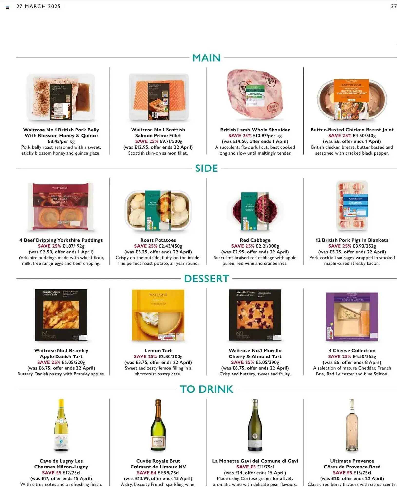 Waitrose leaflet from 27 March to 2 April 2025 - Catalogue Page 37