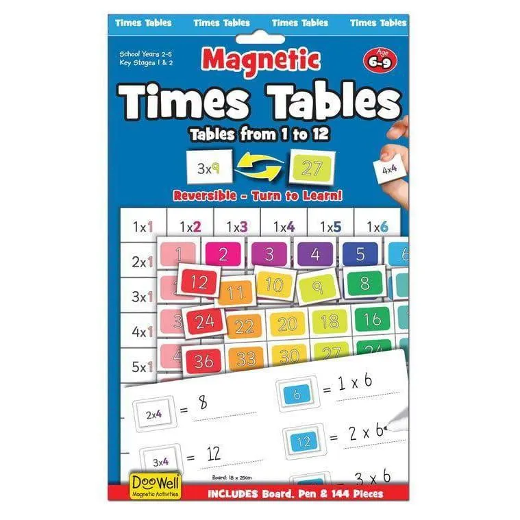 Fiesta Crafts Magnetic Learning Activities Times Tables
