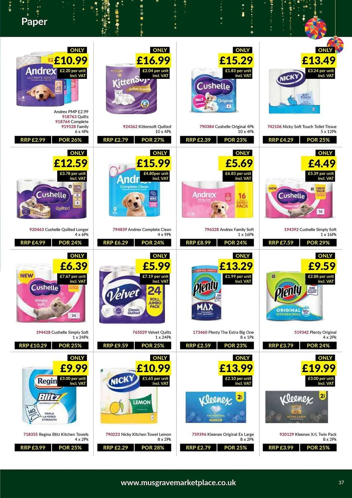 Musgrave MarketPlace leaflet from 8 December to 4 January 2026 - Catalogue Page 37