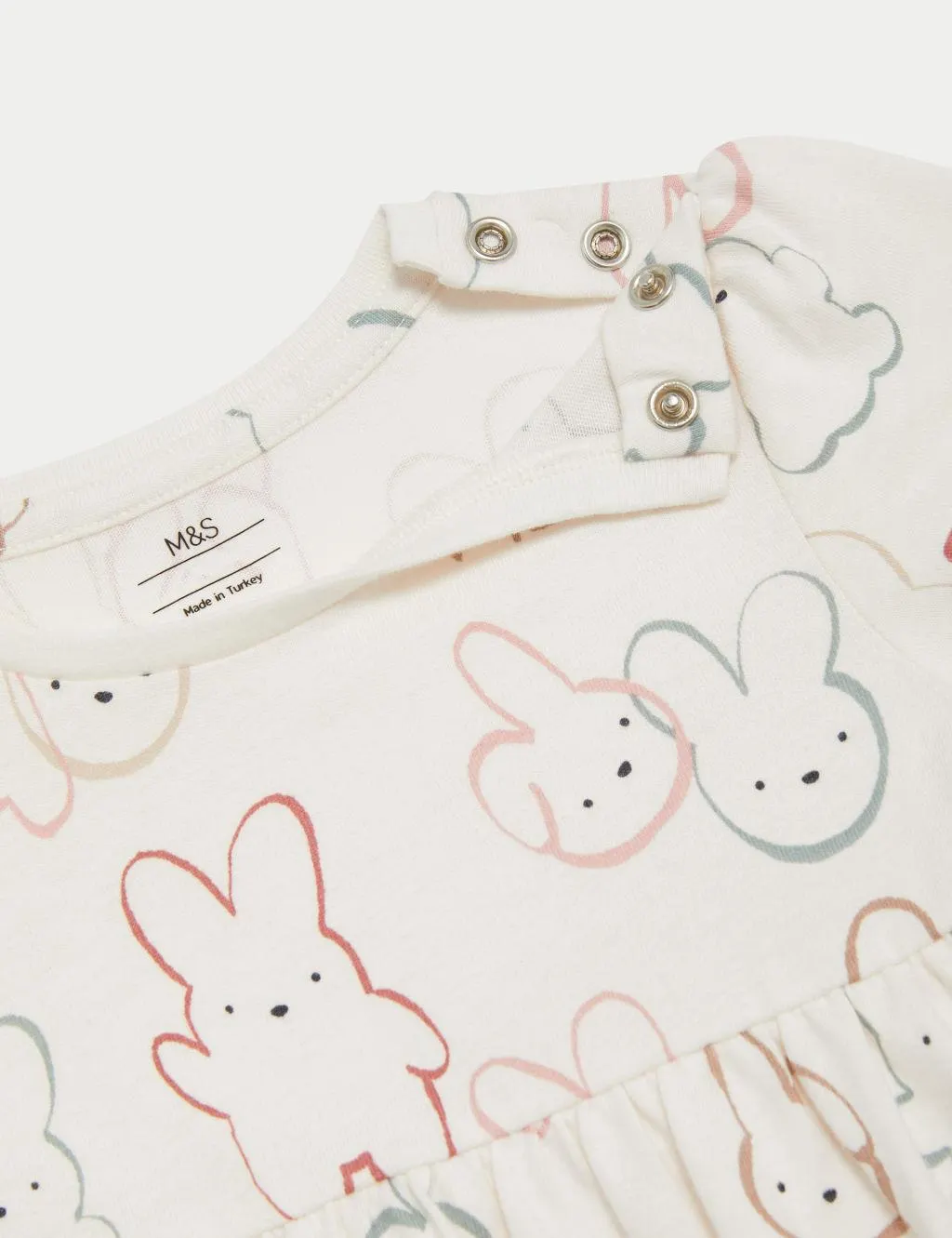 Pure Cotton Bunny Dress (0-3 Yrs)