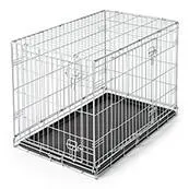 Pets at Home Double Door Dog Crate Grey Medium