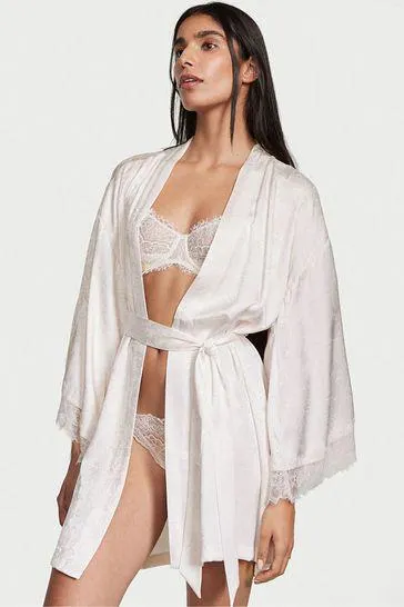 Bridal Lace Inset Robe