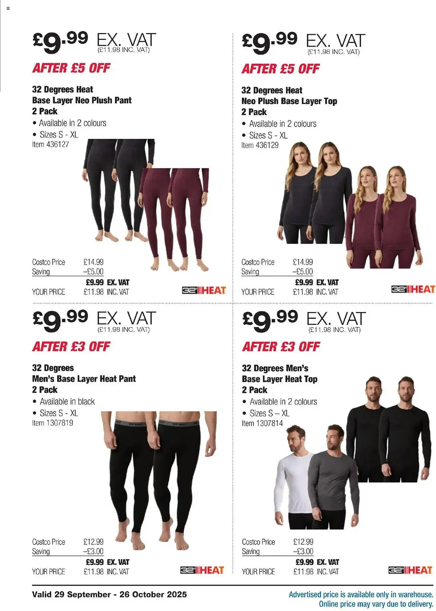 Costco leaflet from 29 September to 26 October 2025 - Catalogue Page 12