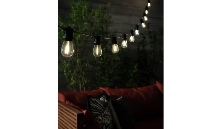 Habitat Warm White Filament Bulb Festoon Lights