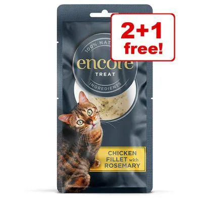 3 x 30g Encore Cat Treats - 2 + 1 Free! *