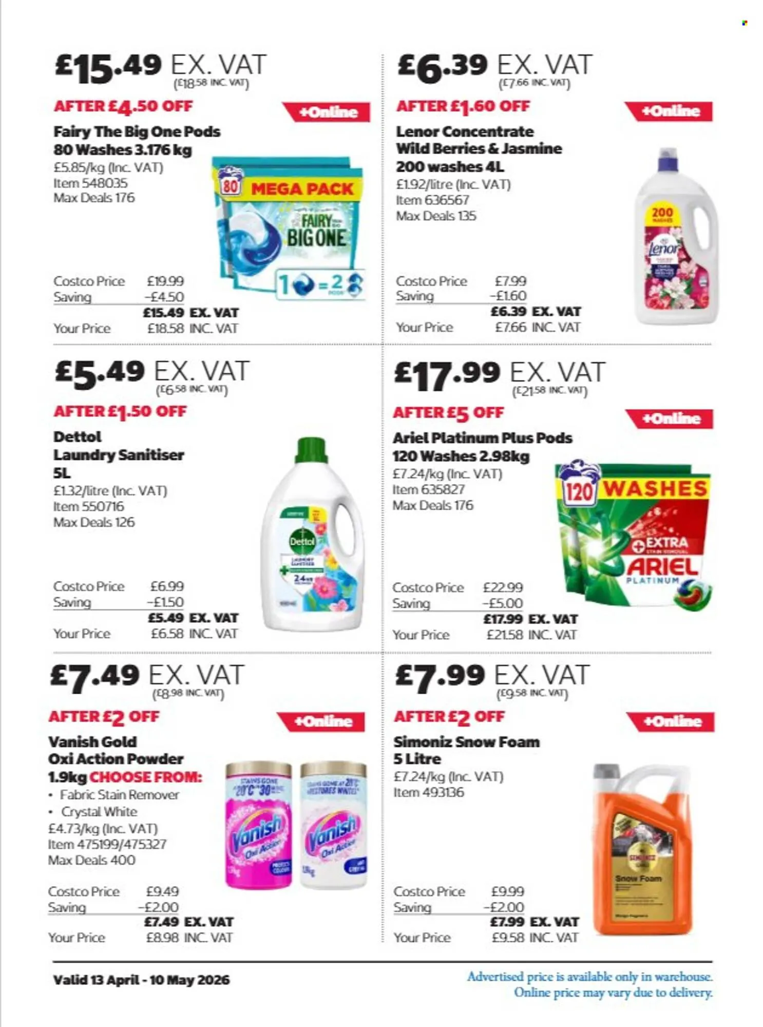 Costco leaflet from 13 April to 10 May 2026 - Catalogue Page 26