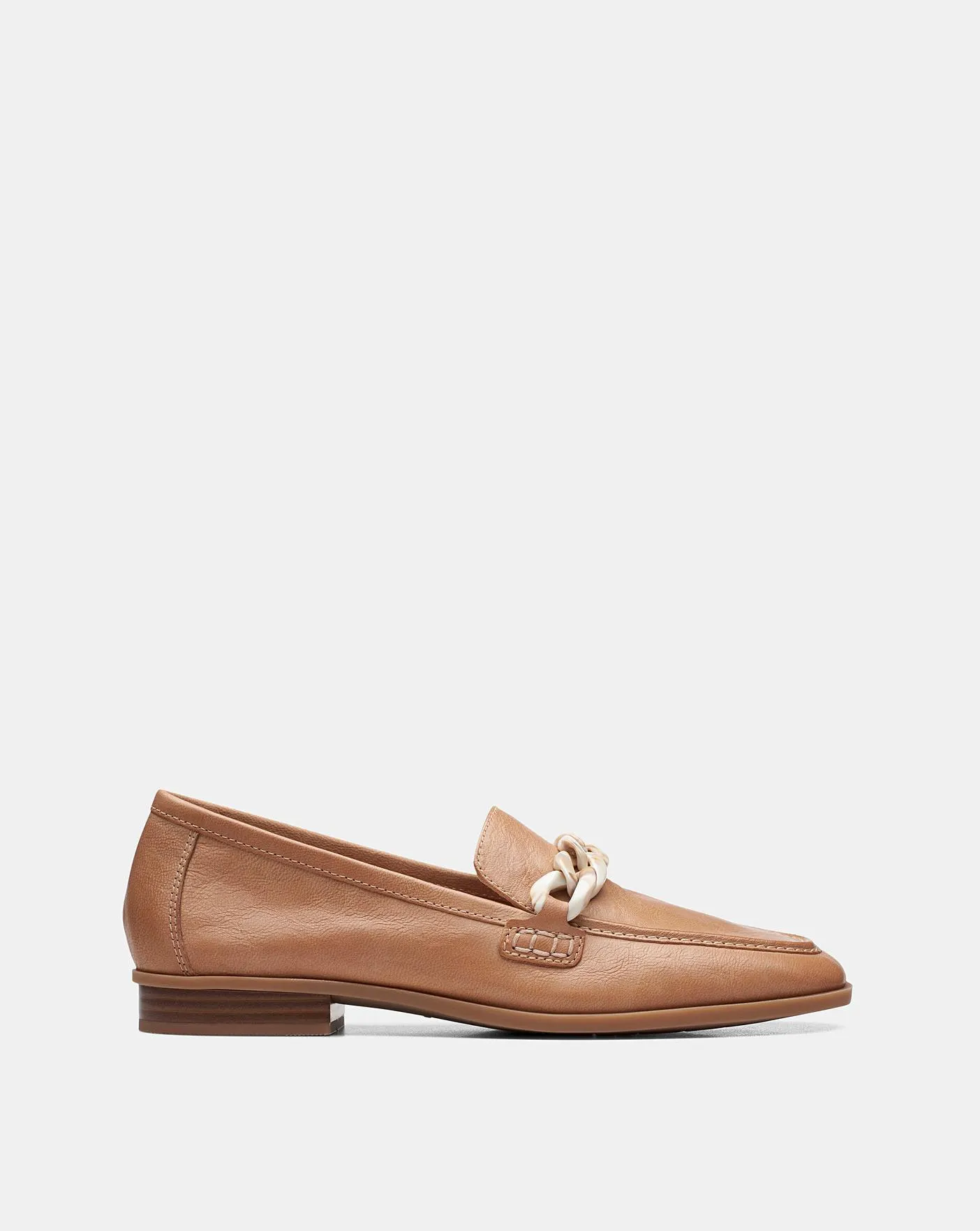 Clarks Safryn Leather Loafers Standard Fit