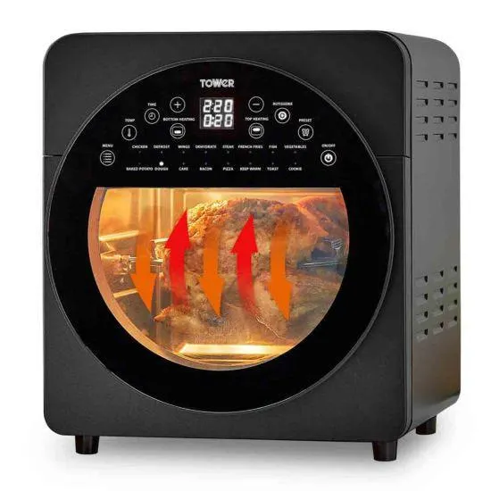 Tower T17051BLK Vortx Xl 14.5L 5-in-1 Digital Air Fryer Oven - Black