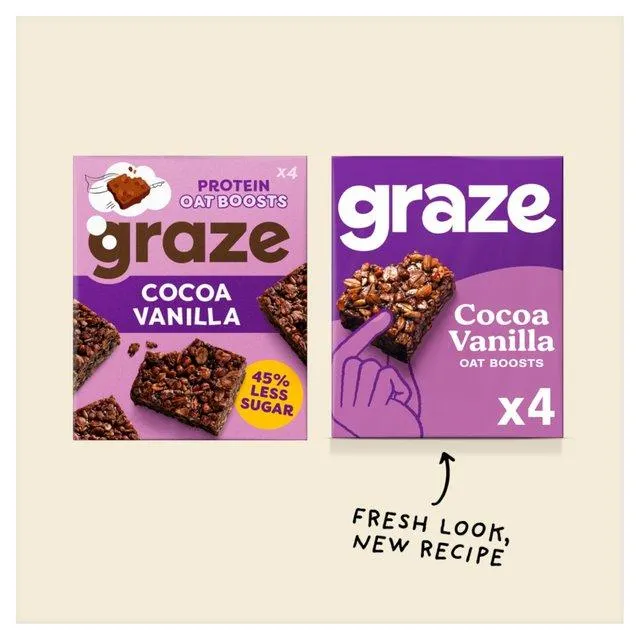 Graze Protein Cocoa Vanilla Snack Bars
