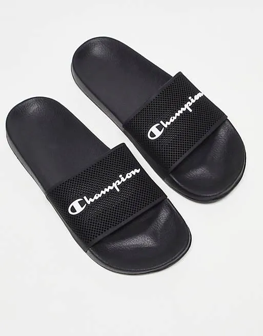 Champion Legacy Daytona unisex sliders in black