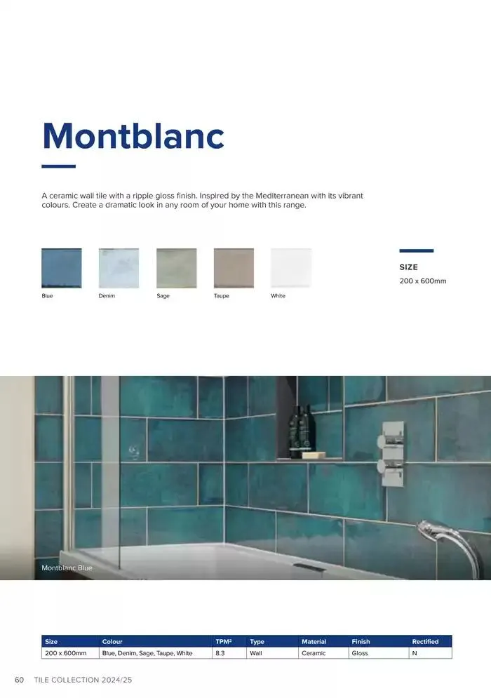 Tile Collection  from 14 January to 31 May 2025 - Catalogue Page 60